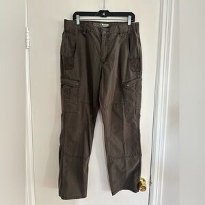 Carhartt Sz: 34x32 Relaxed Fit Rugged Flex Cargo Workwear Gray Ripstop Pant.